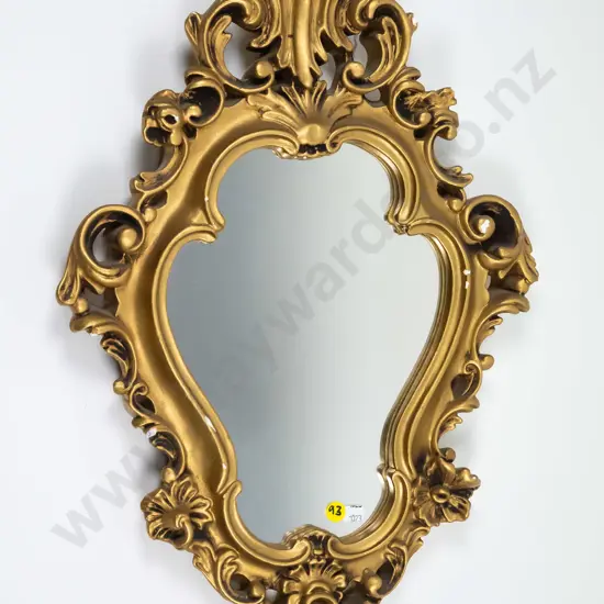 gilt framed mirror H-500 W-340 (slight damage)