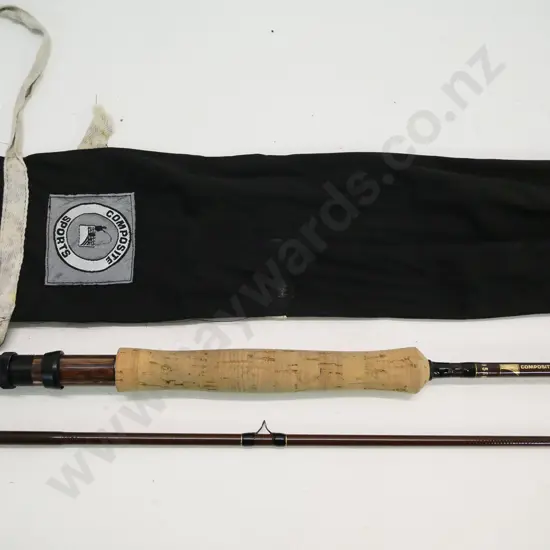 Composite Developments NZ 2-piece fly rod in canvas sleeve