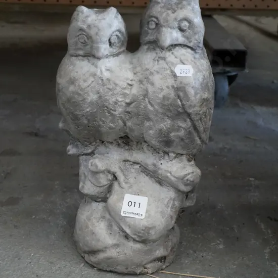 concrete ornament - birds on branch H-300