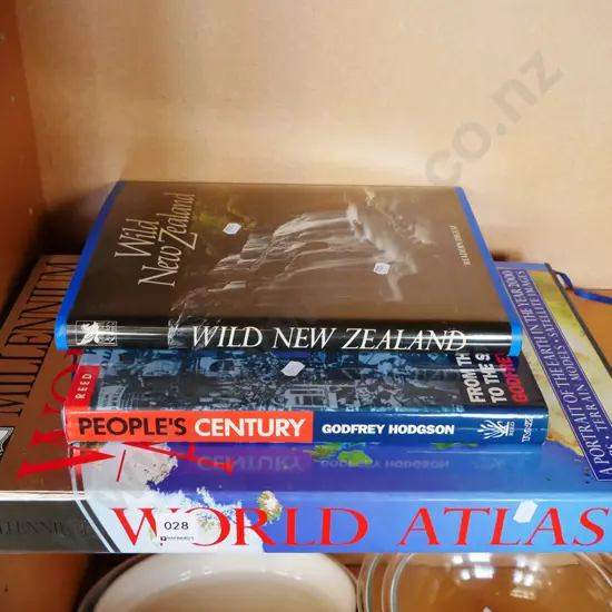 World Atlas and 2 other books