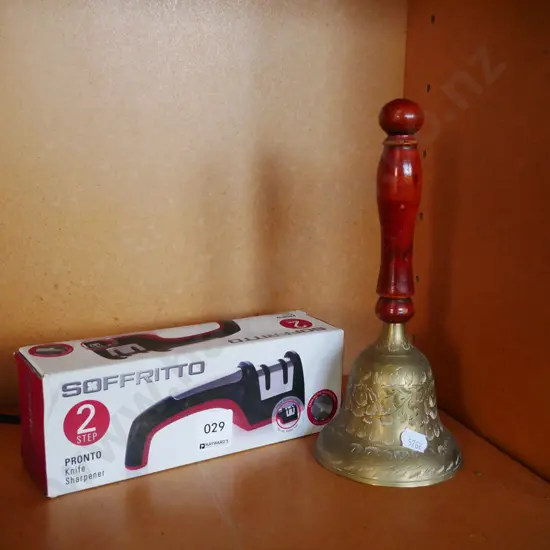 brass bell, Pronto knife sharpener