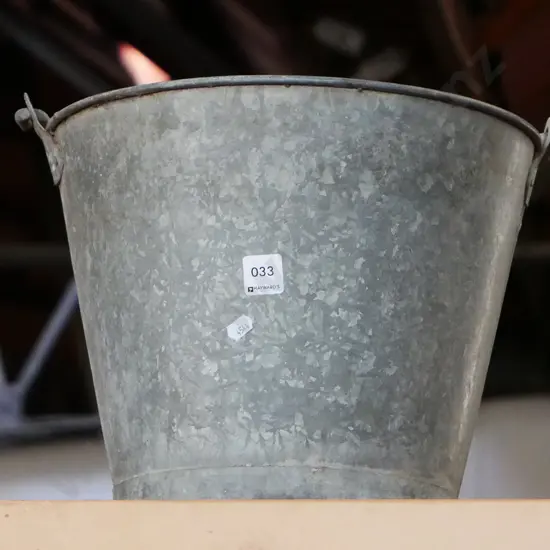 galvanised bucket