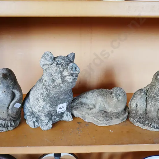 4x concrete ornaments - animals Tallest 190