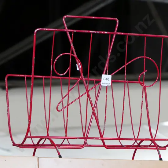 wrought metal magazine rack
