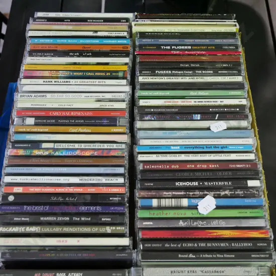 box of CDs