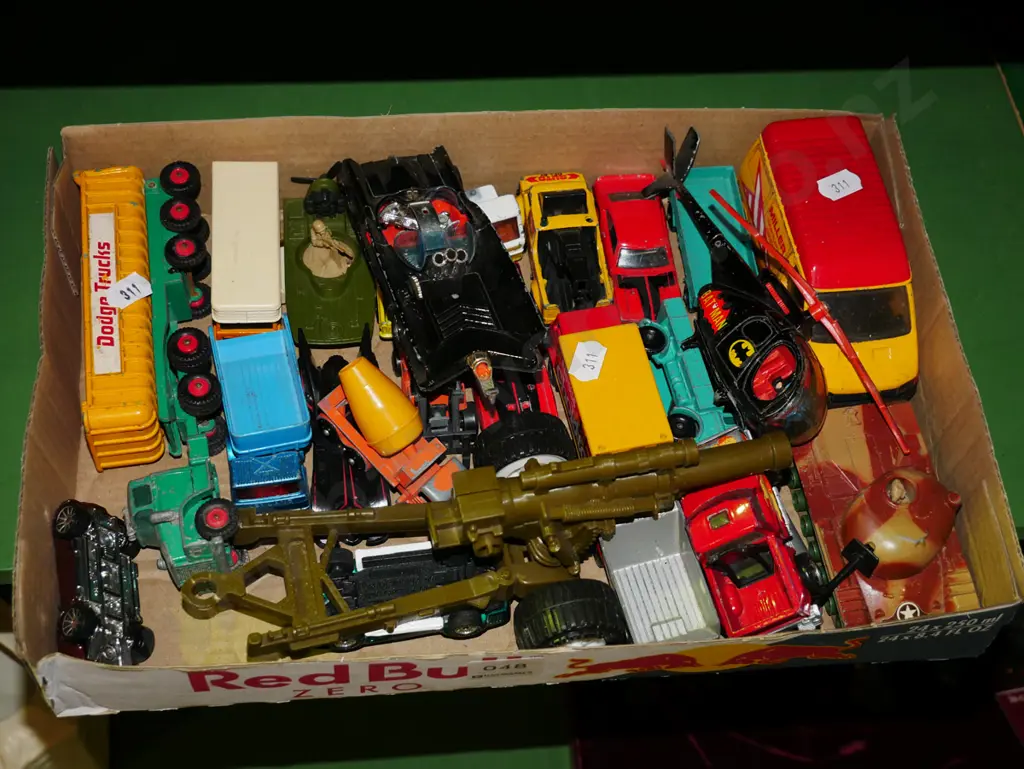 box of toy vehicles Image 1++