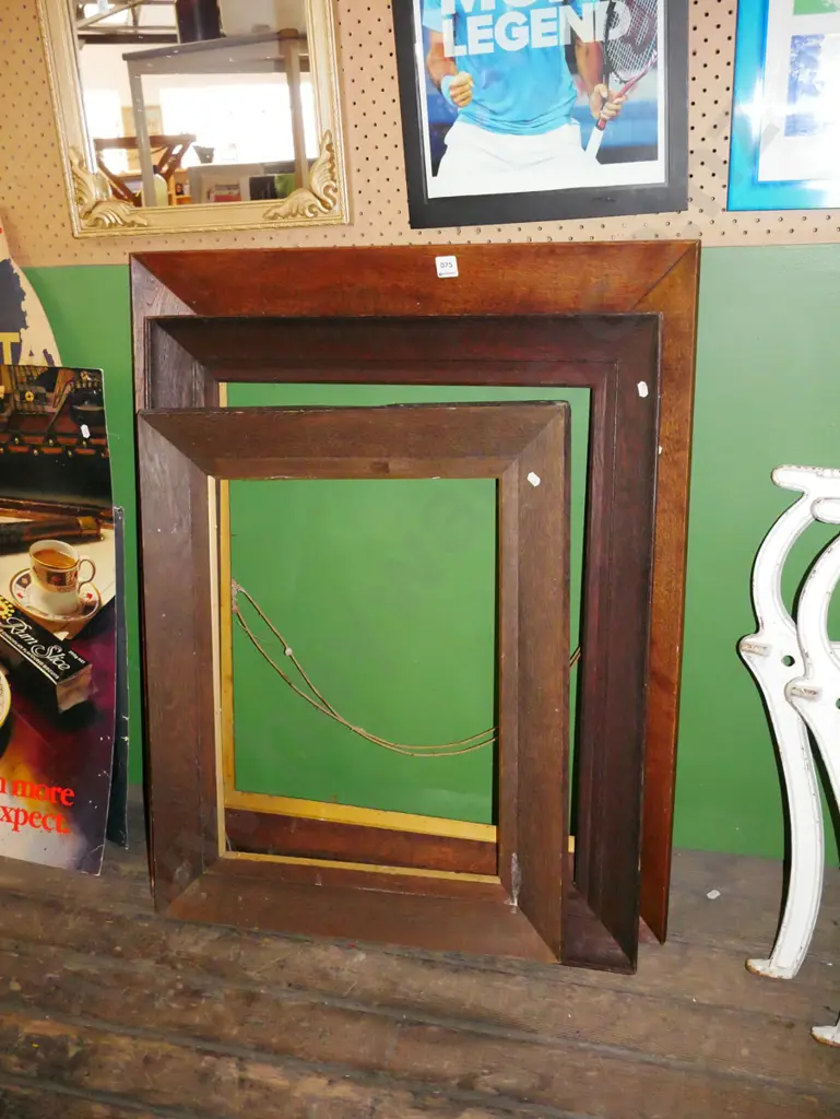 3x oak picture frames Image 1++