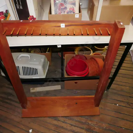 solid kauri fishing rod rack