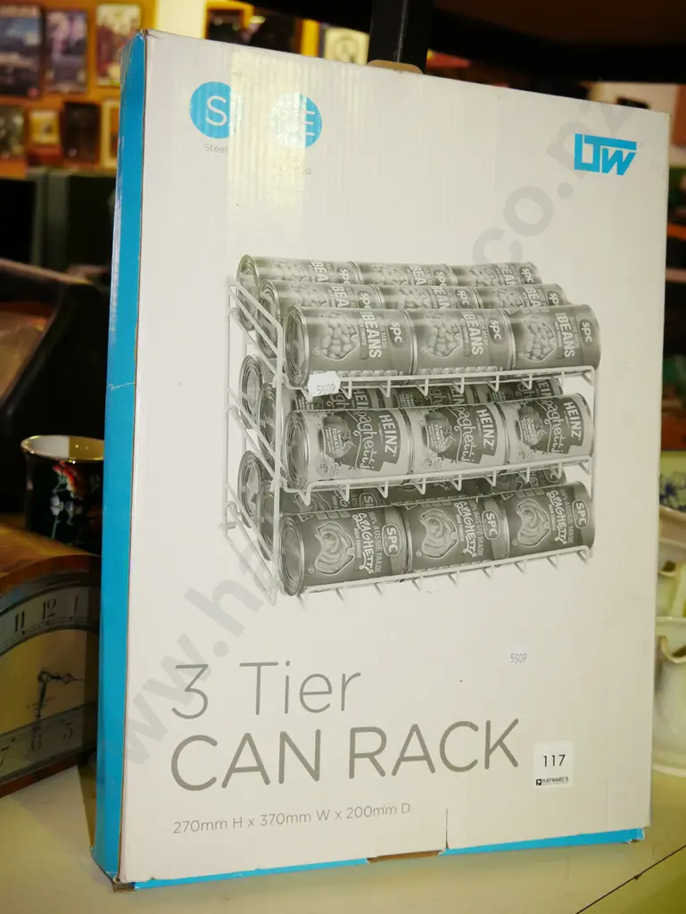 boxed 3 tier pantry can rack Image 1++