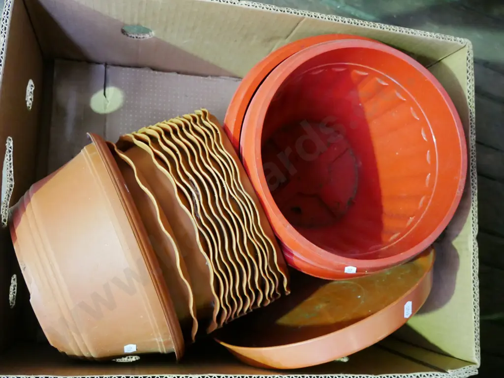 box; various plastic garden planters Image 1++