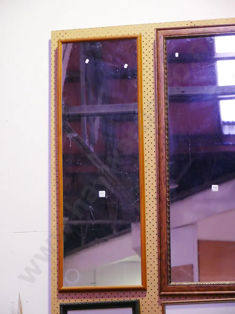 wood framed wall mirror Image 1++