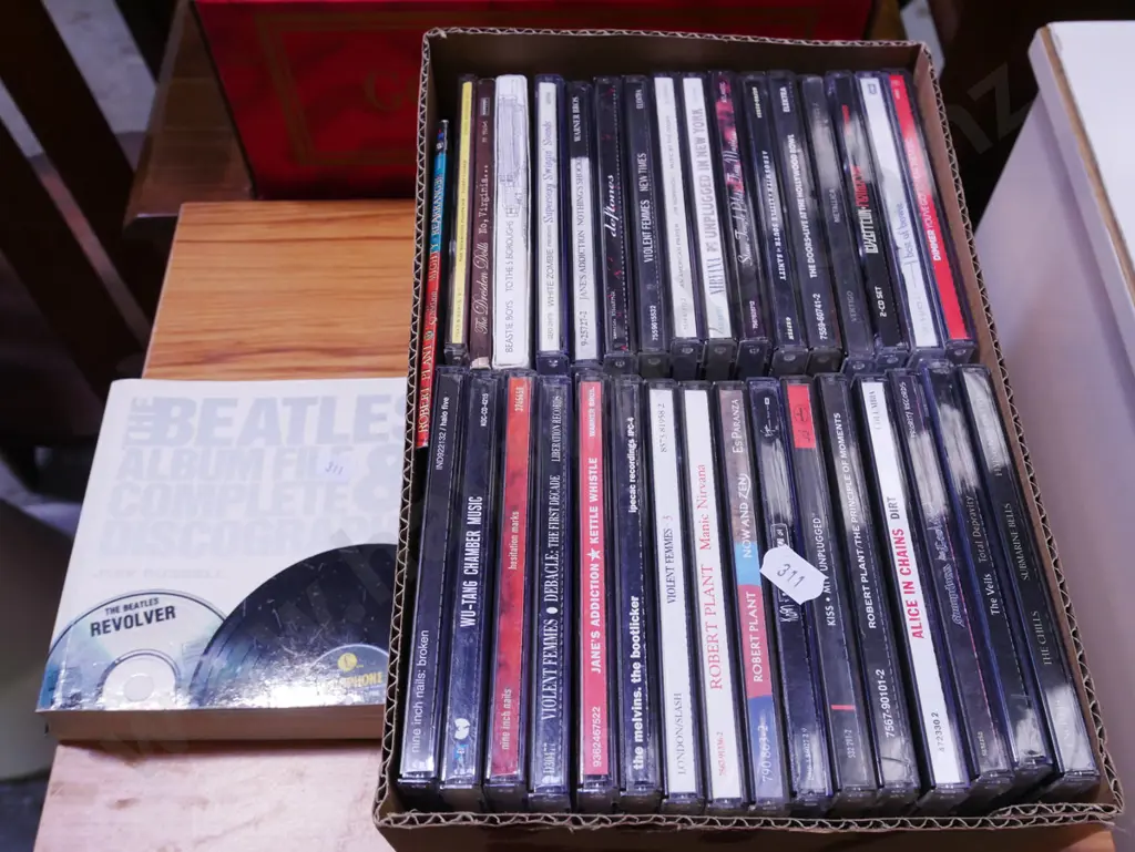box; CDs, small Beatles book Image 1++