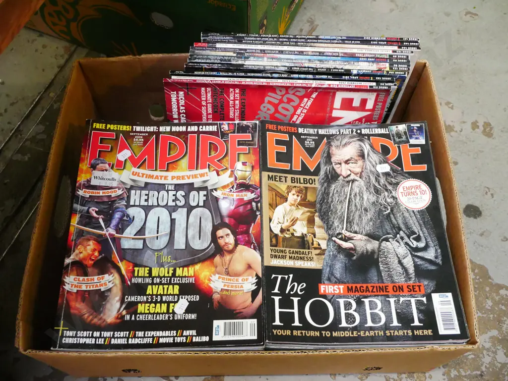 box of Empire film magazines Image 1++