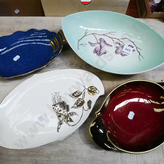4x Carlton ware dishes