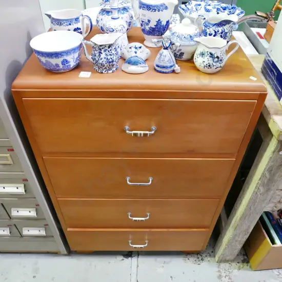 rimu 4 drawer chest H-910 W-600 D-350