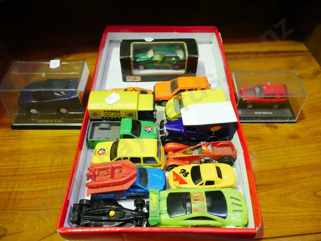 tray of toy vehicles Image 1++