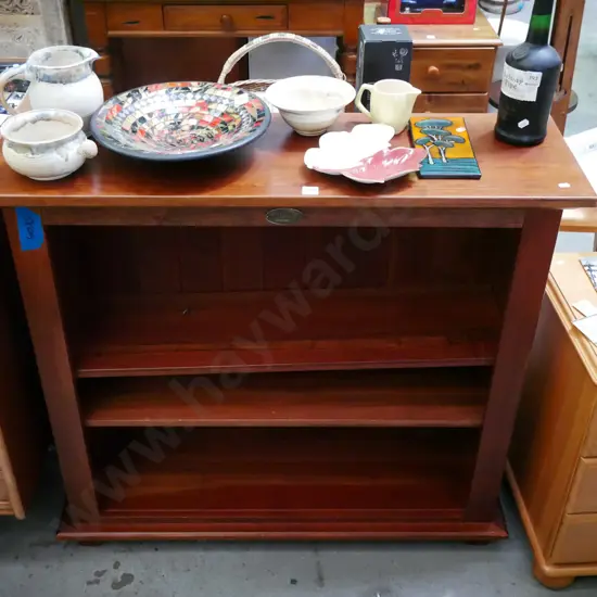 mahogany 2 drawer cabinet H-750 W-835 D-410