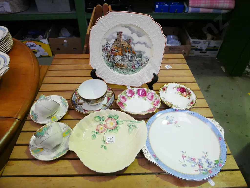 cups, saucers, Carlton plate, Crown Devon plate etc Image 1++