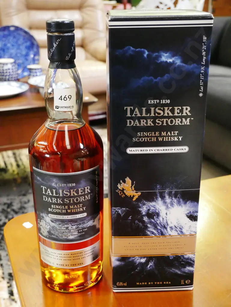 bottle of Talisker Dark Storm single malt whisky Image 1++