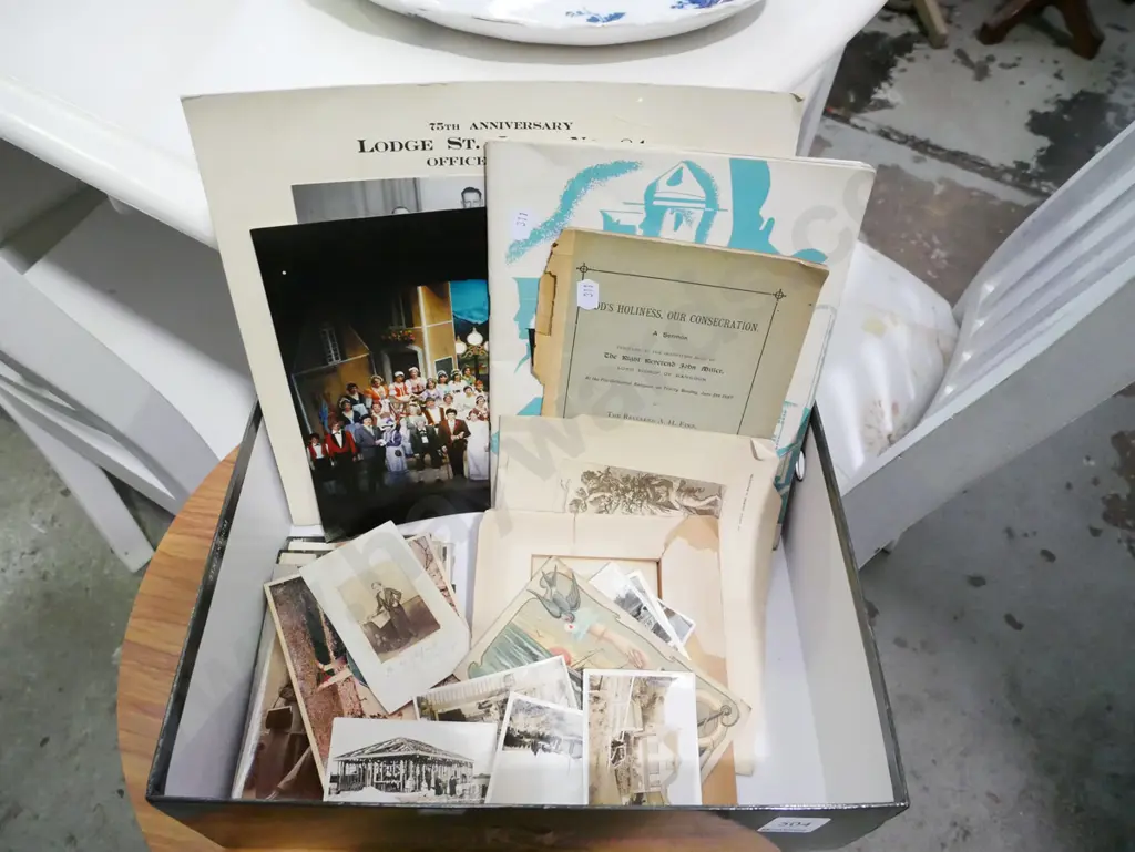 box; photographs and publications Image 1++