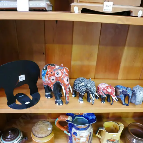 shelf of elephants  
