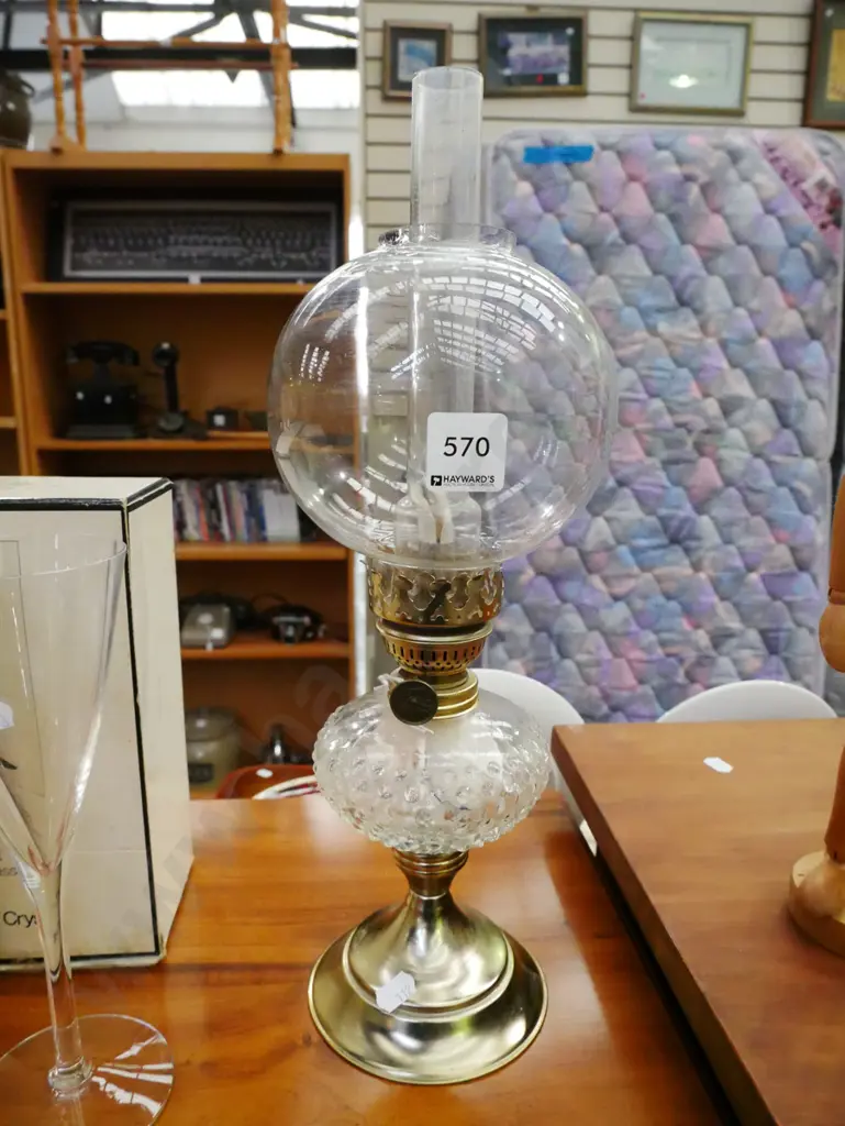 brass and glass reproduction lantern H-400 Image 1++