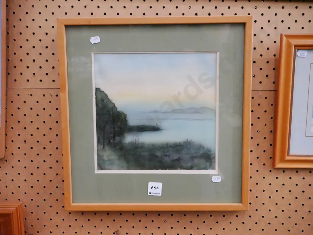 framed mixed media - coastal scene Image 1++
