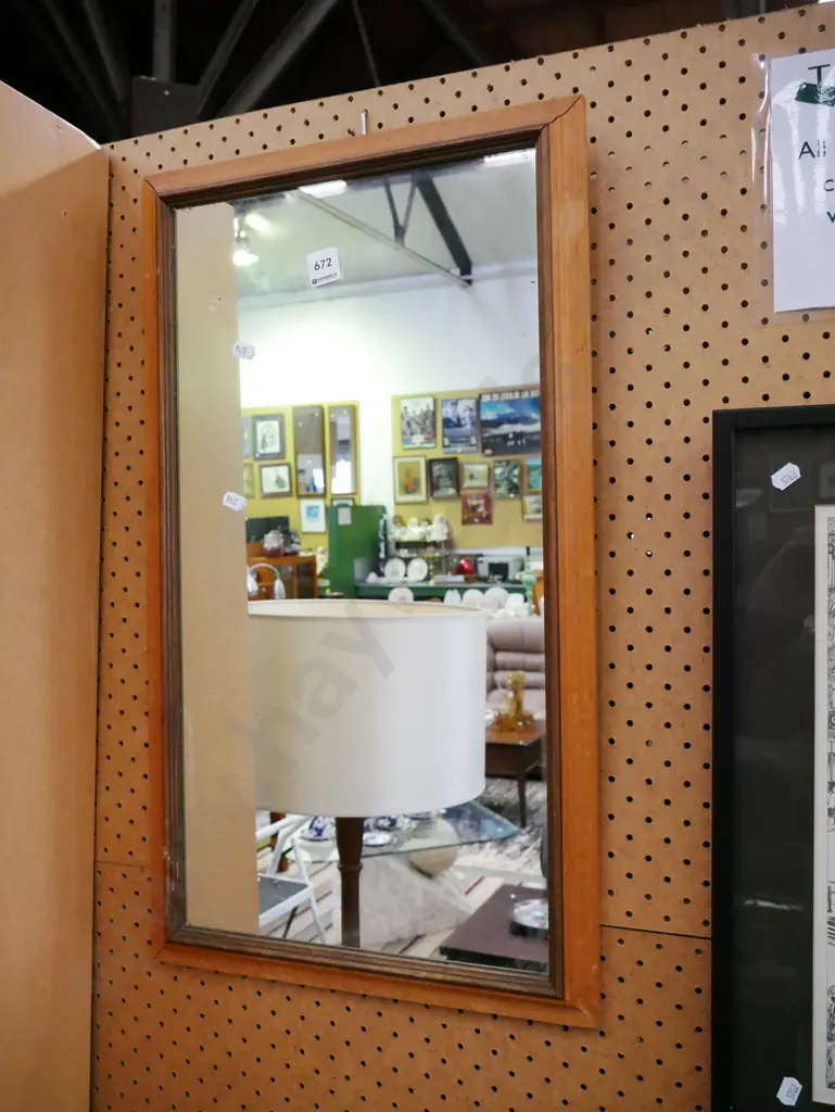 wood framed wall mirror Image 1++