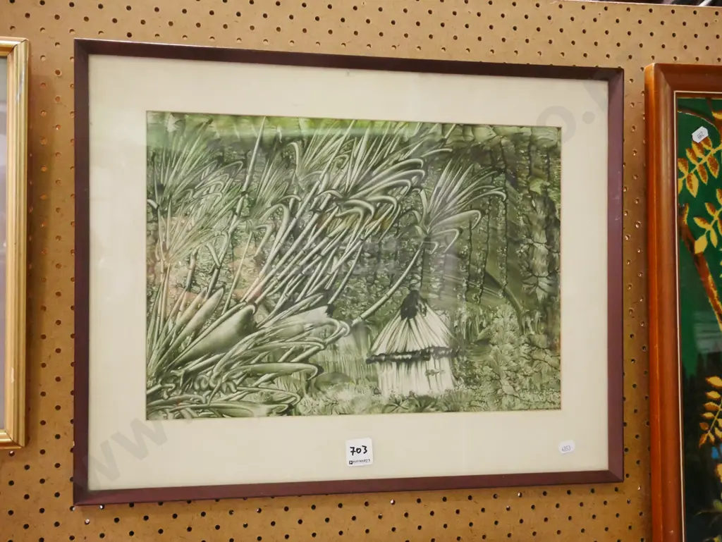 framed print - forest scene Image 1++