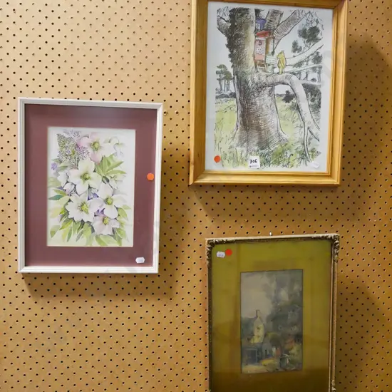 3x framed prints  