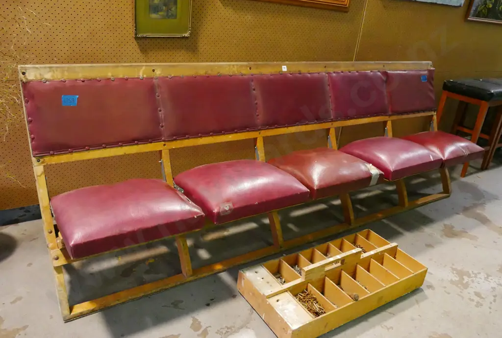 foldaway bench seats - ex John McGlashan Chapel - some rips  Image 1++