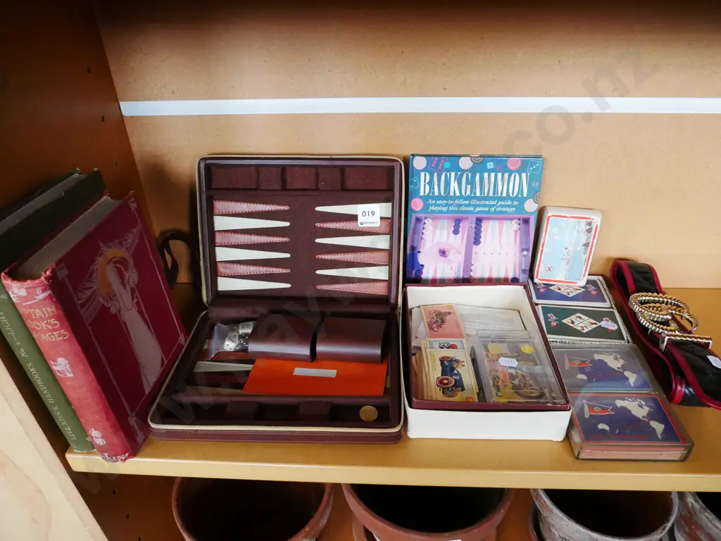 books, backgammon, belt, cards etc Image 1++