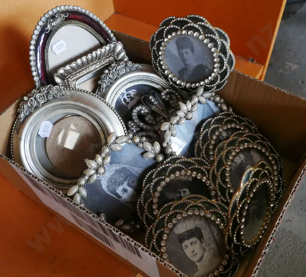 box of ornate photo frames, all Queen Alexandra prints Image 1++