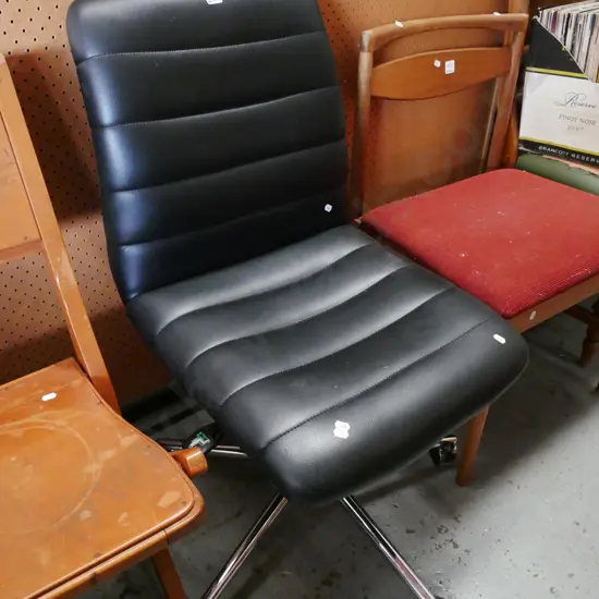 black office chair