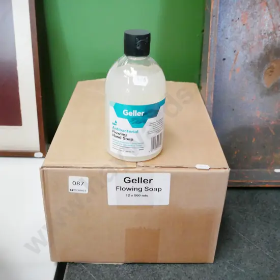 box; Geller antibacterial hand soap