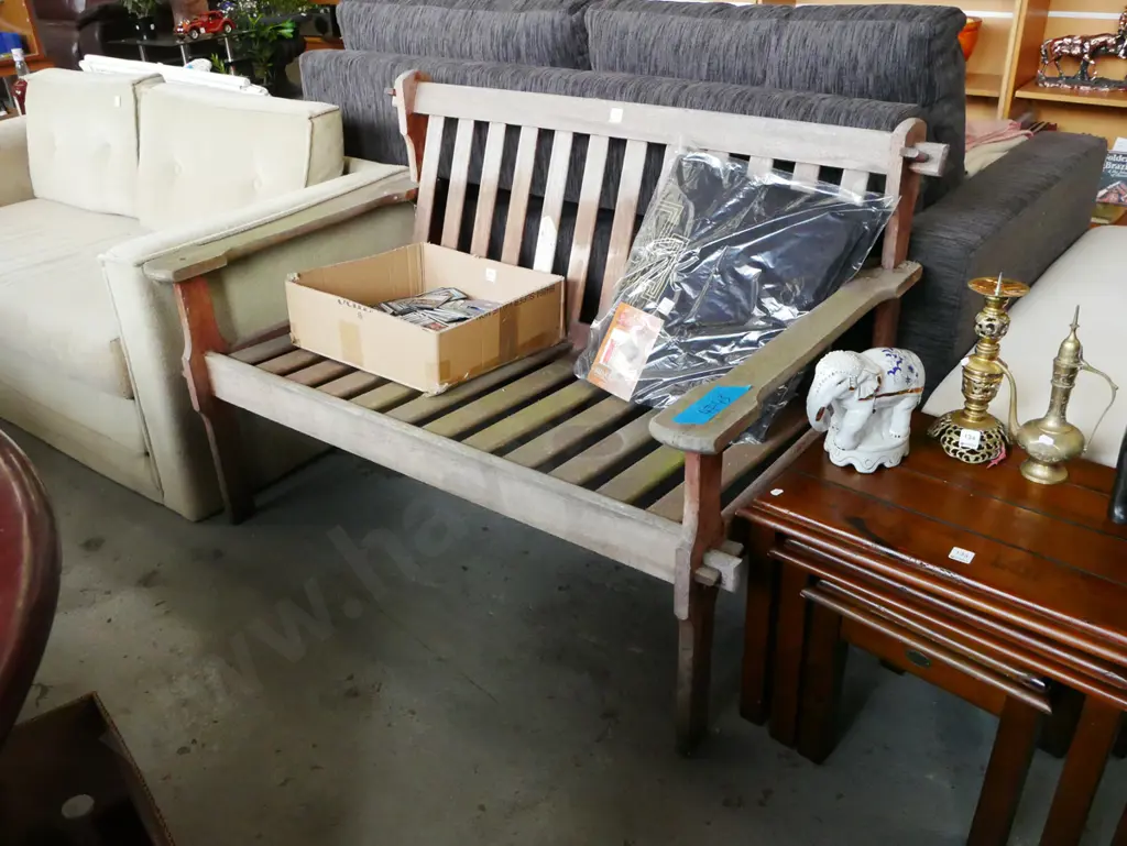 hardwood garden bench seat Image 1++