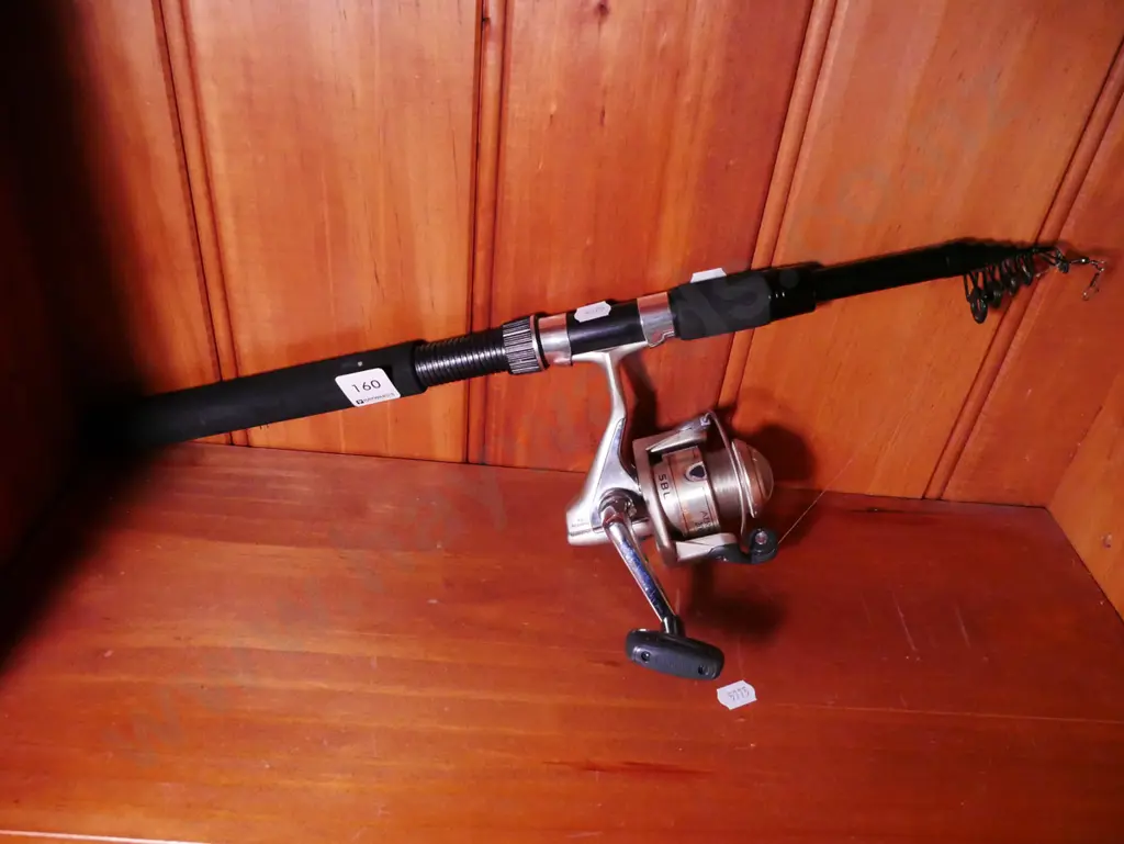 telescopic fishing rod with spinning reel Image 1++
