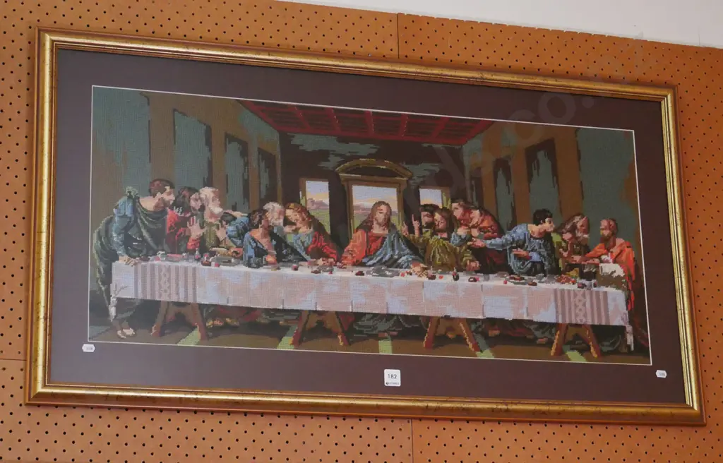 framed tapestry - The Last Supper Image 1++