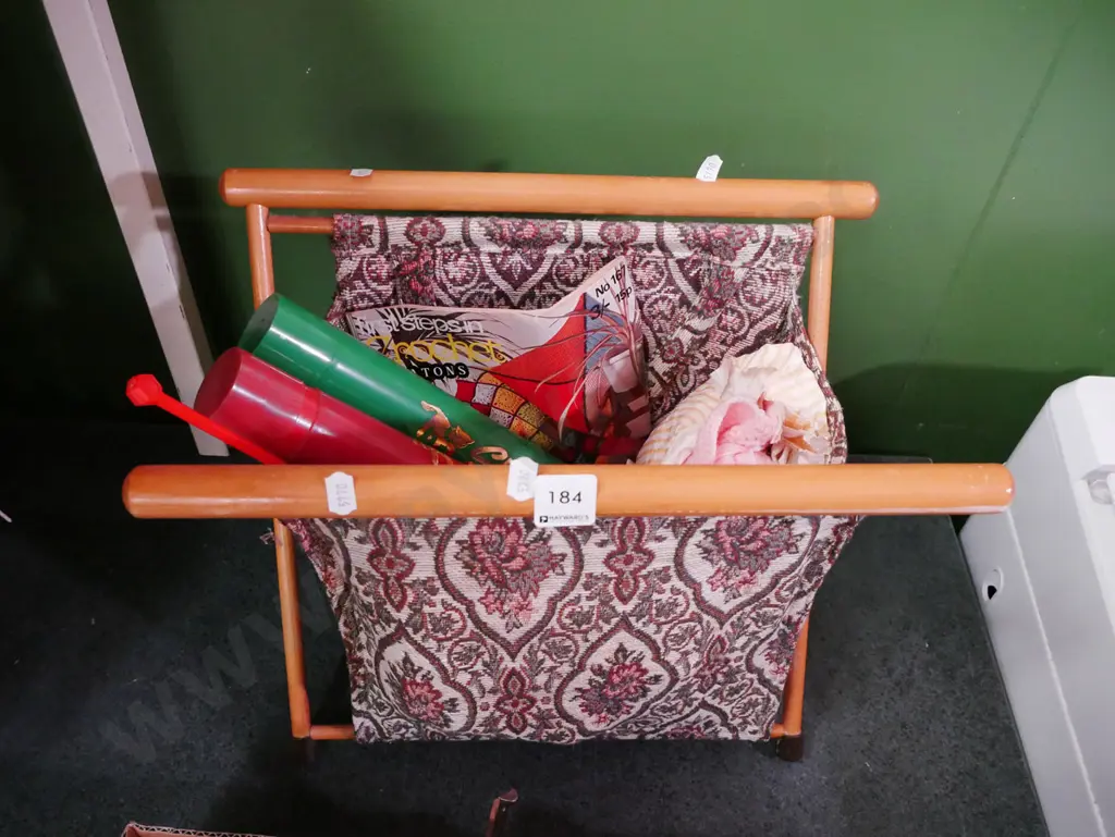 knitting bag, needles, patterns, yarn Image 1++