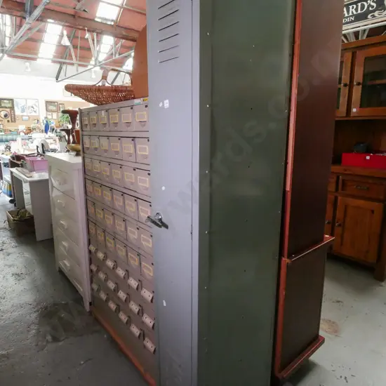 single door locker with internal shelves key in office H-1815 W-310 D-460