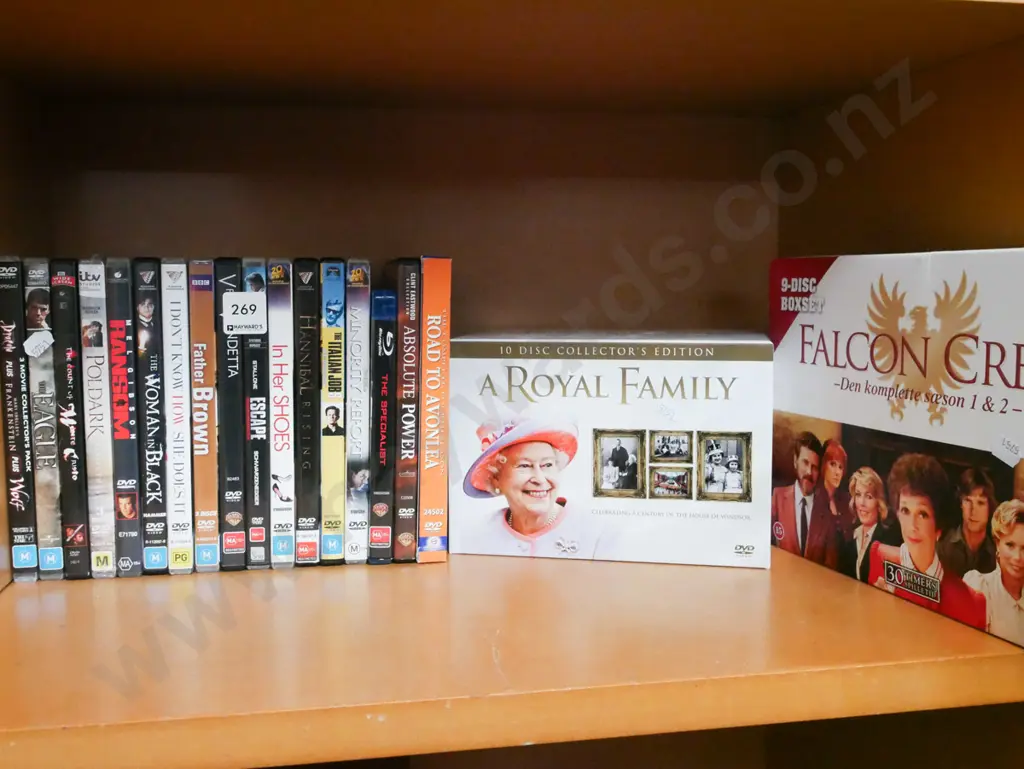 DVDs, royal family and Falcon Crest box sets Image 1++