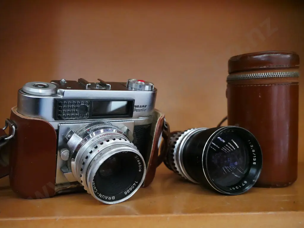vintage Paxette film camera with additional lens Image 1++