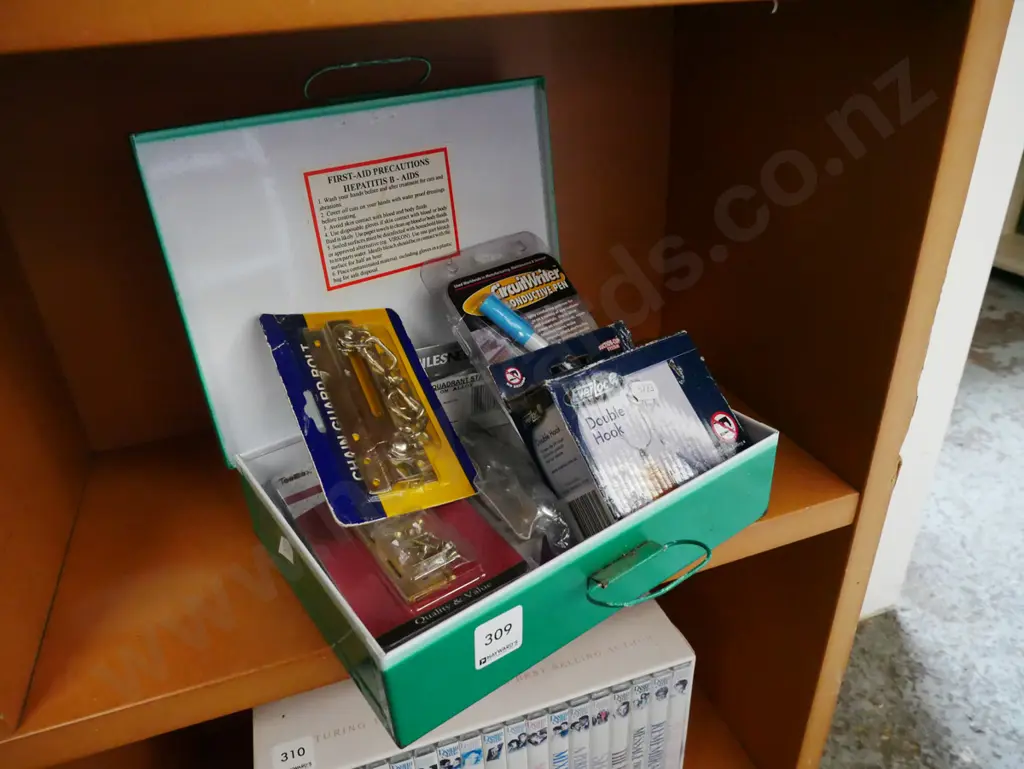 green metal first aid; hardware Image 1++