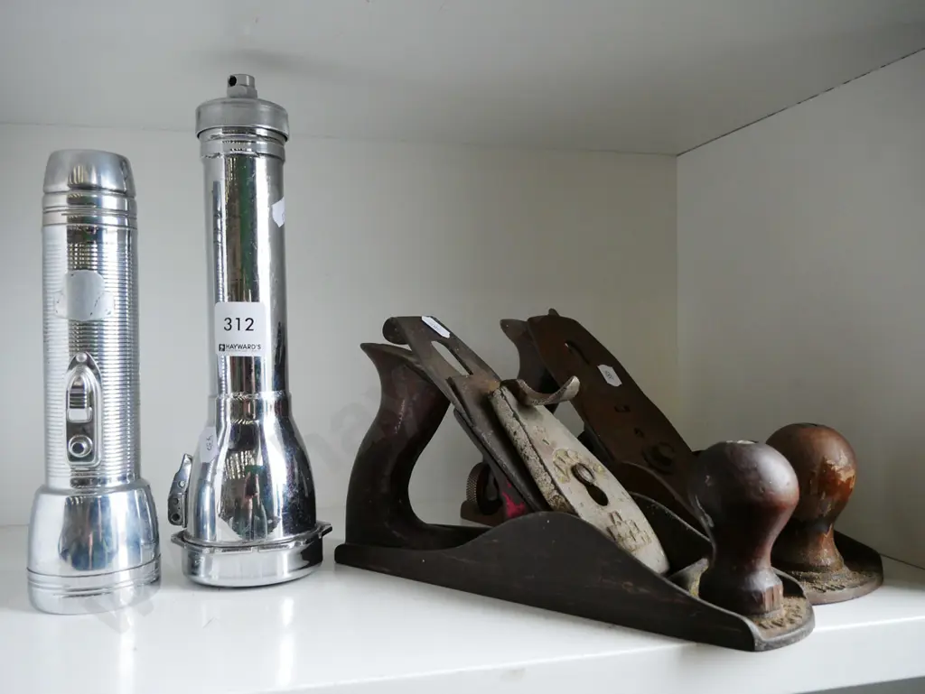 2x vintage torches, hand planes Image 1++