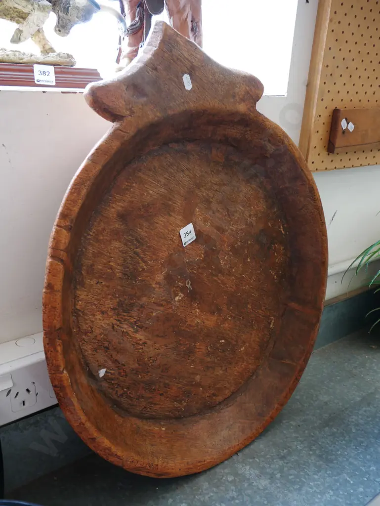 large wooden bowl Diam-510 Image 1++