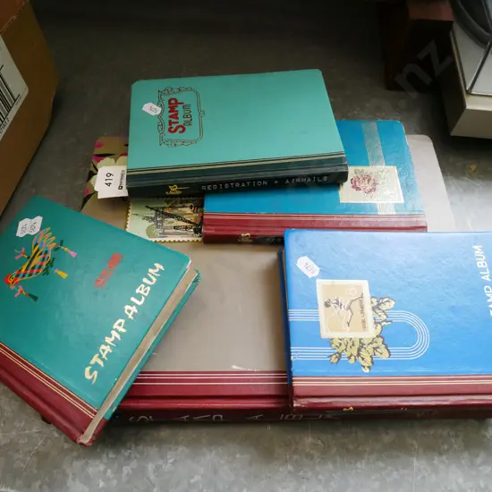 5x stamp albums