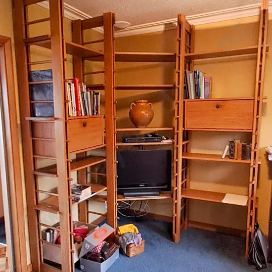 solid rimu corner wall unit - needs to be assembled