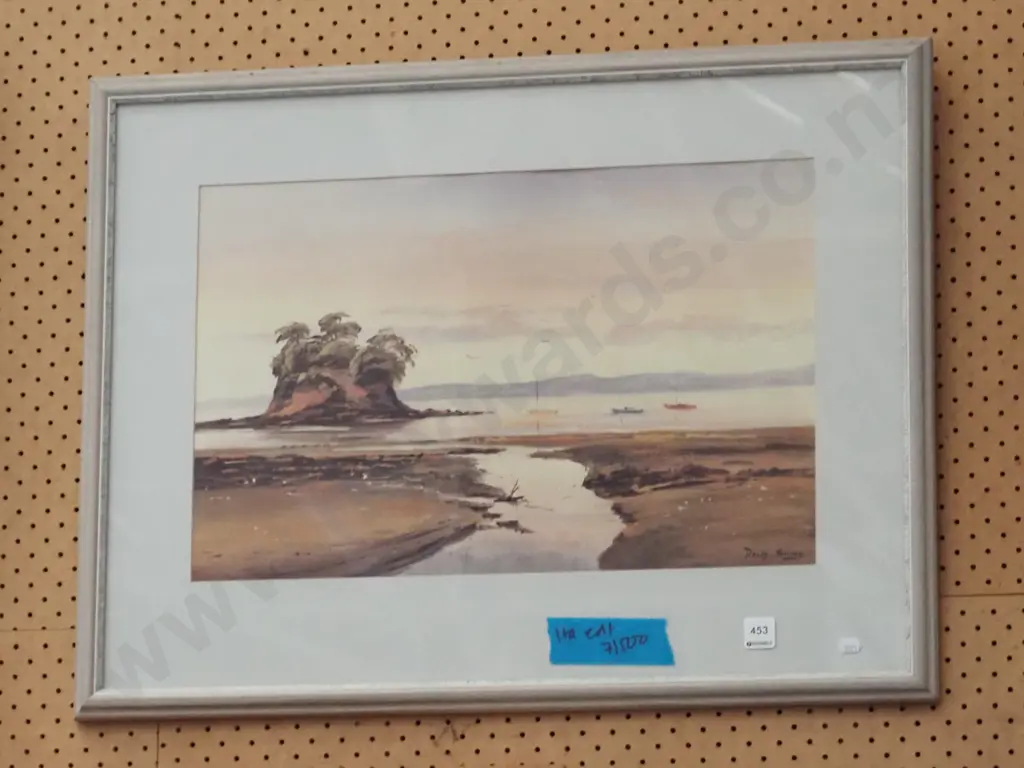 David Stone print 7/500 - harbour scene Image 1++
