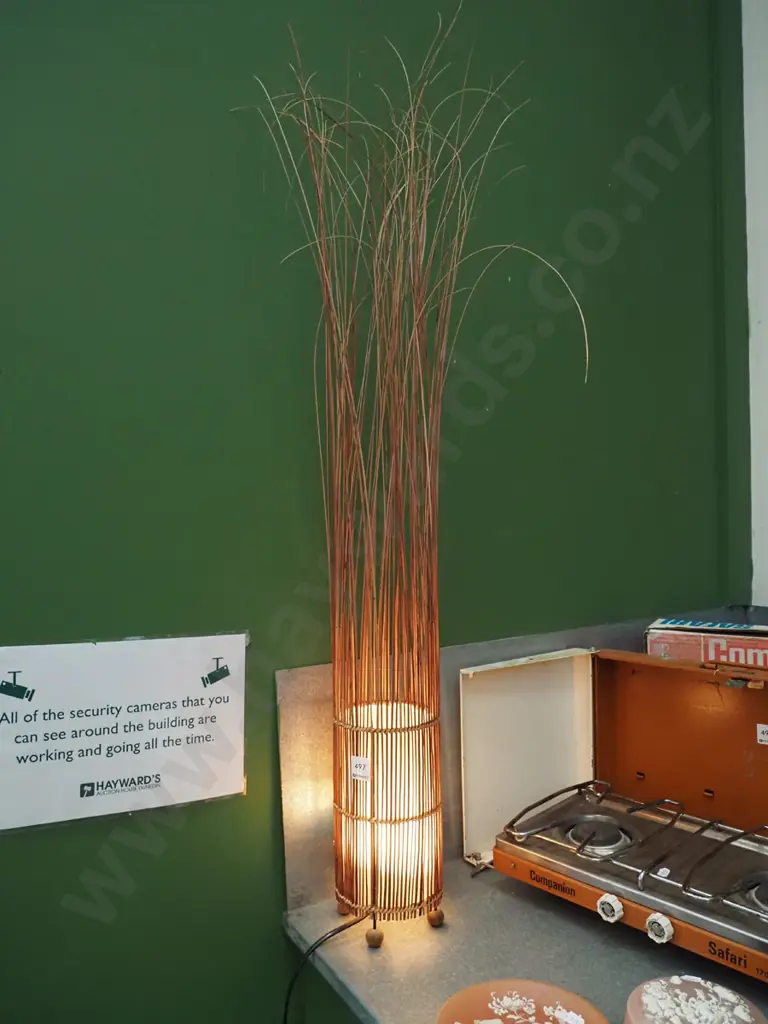 cane rustic lamp H-1000 Image 1++