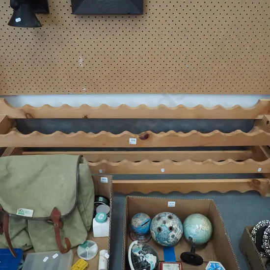 wooden wine rack